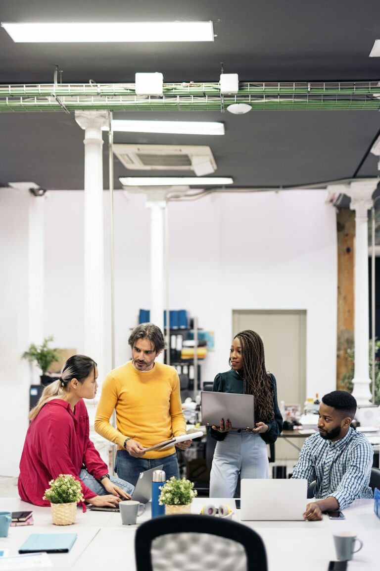 Diverse Work Team Working in the Office